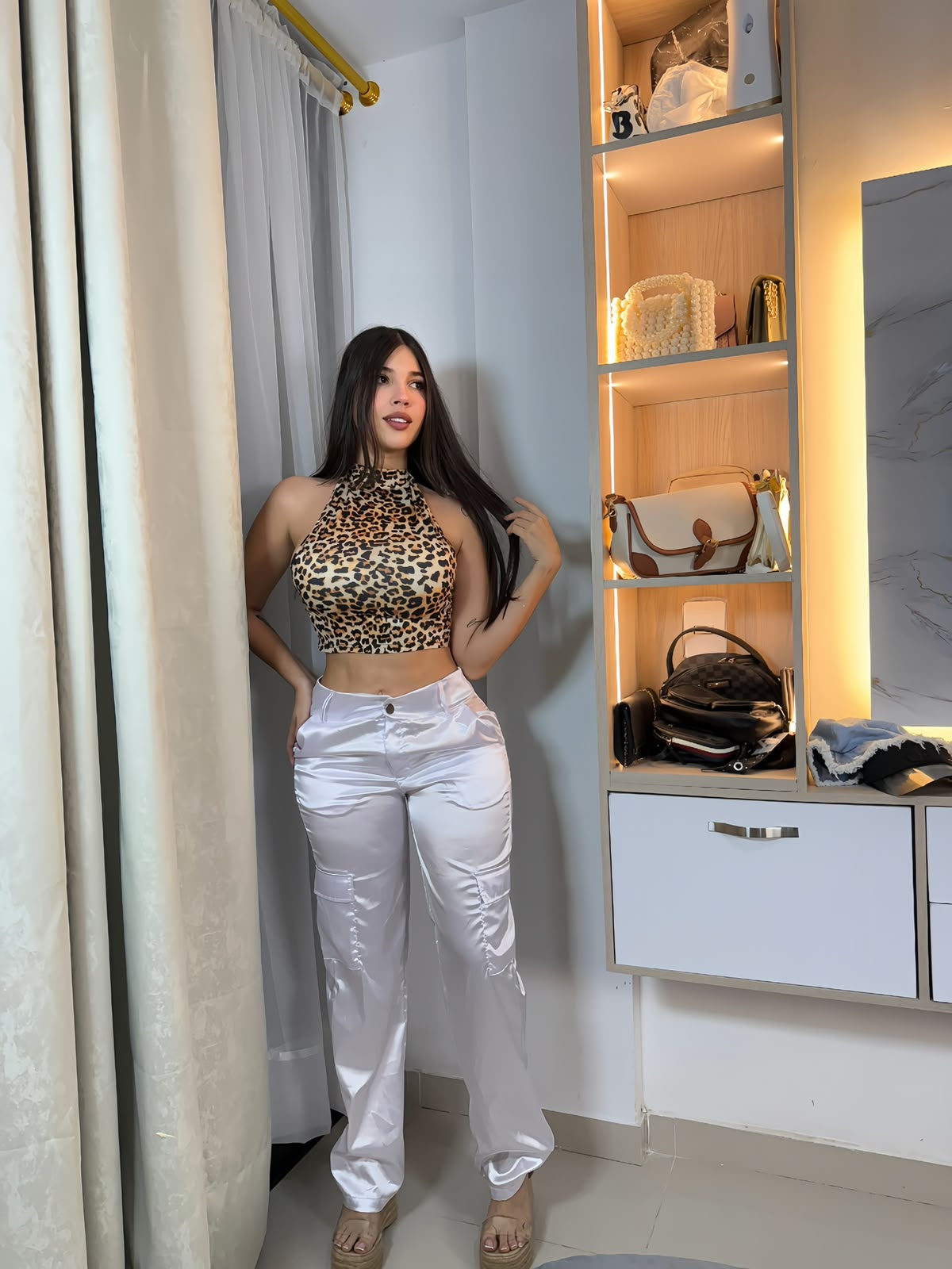 CRO TOP, ANIMAL PRINT